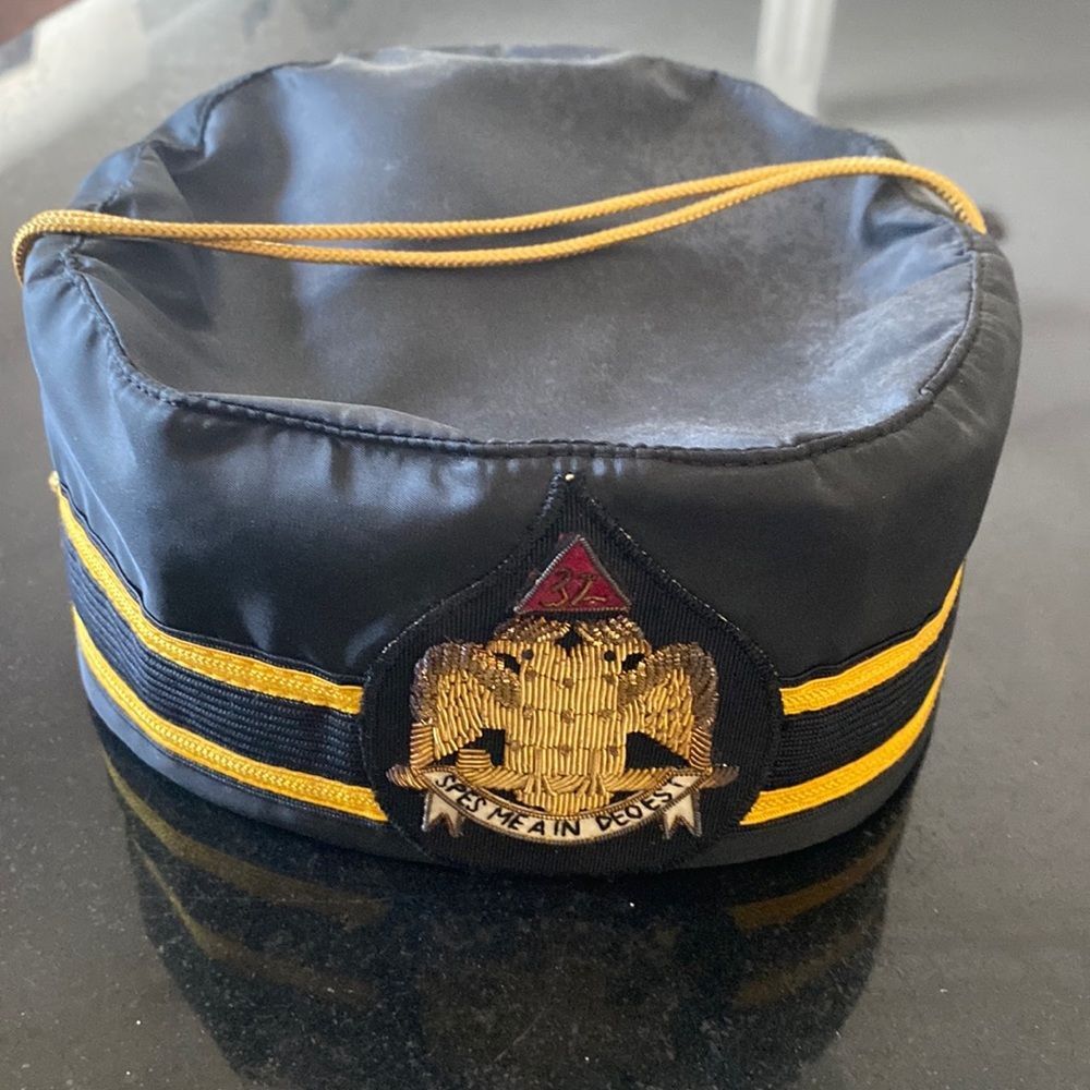 Antique Masonic 32 Degree Scottish Rite Double Eagle Freemason K.T. Hat …